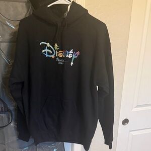 Disney Black Hoodie with Colorful Logo